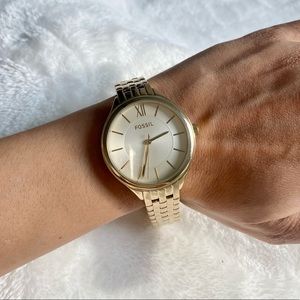 Fossil BQ3050 Gold Tone Stainless Steel Women’s Watch